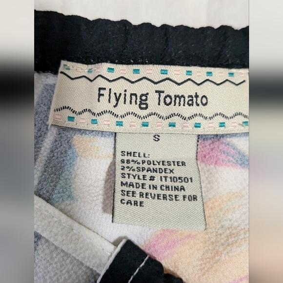 Flying Tomato Boho Chic Halter Tank Top Womens Small Tropical Floral Bandana(5) - Picture 2 of 11